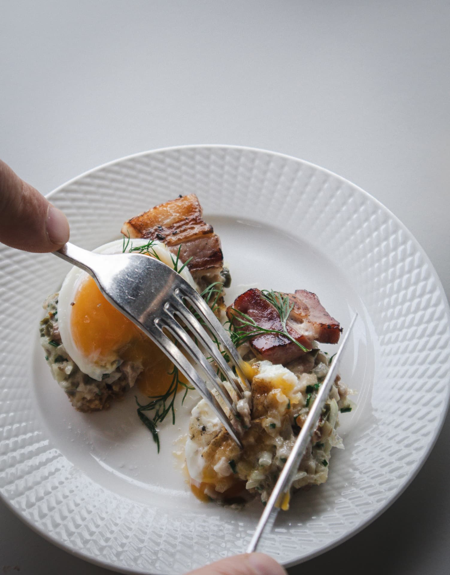 Åhusare med pocherat ägg