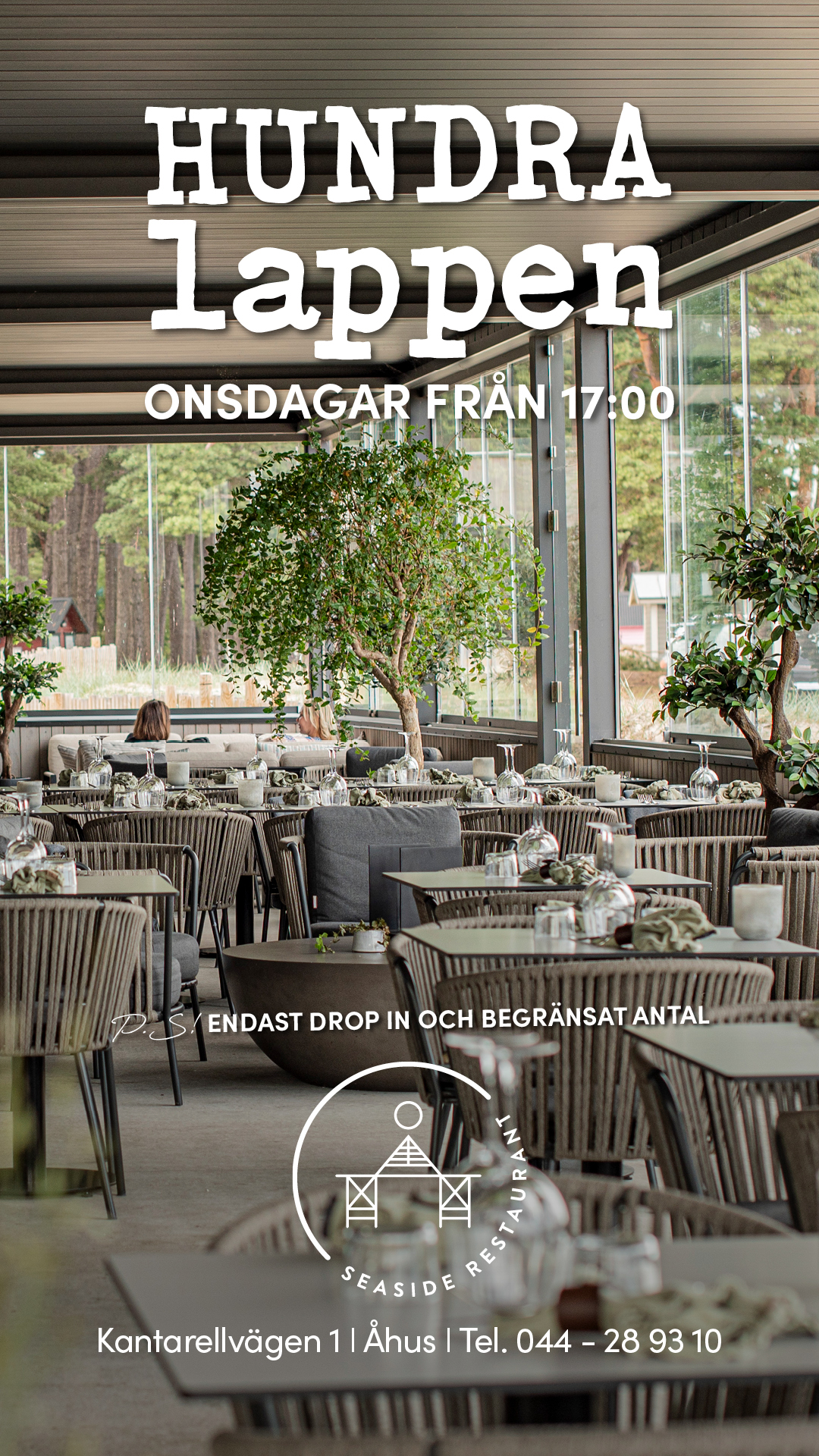 Kampanjbild Hundralappen, Seaside Restaurant