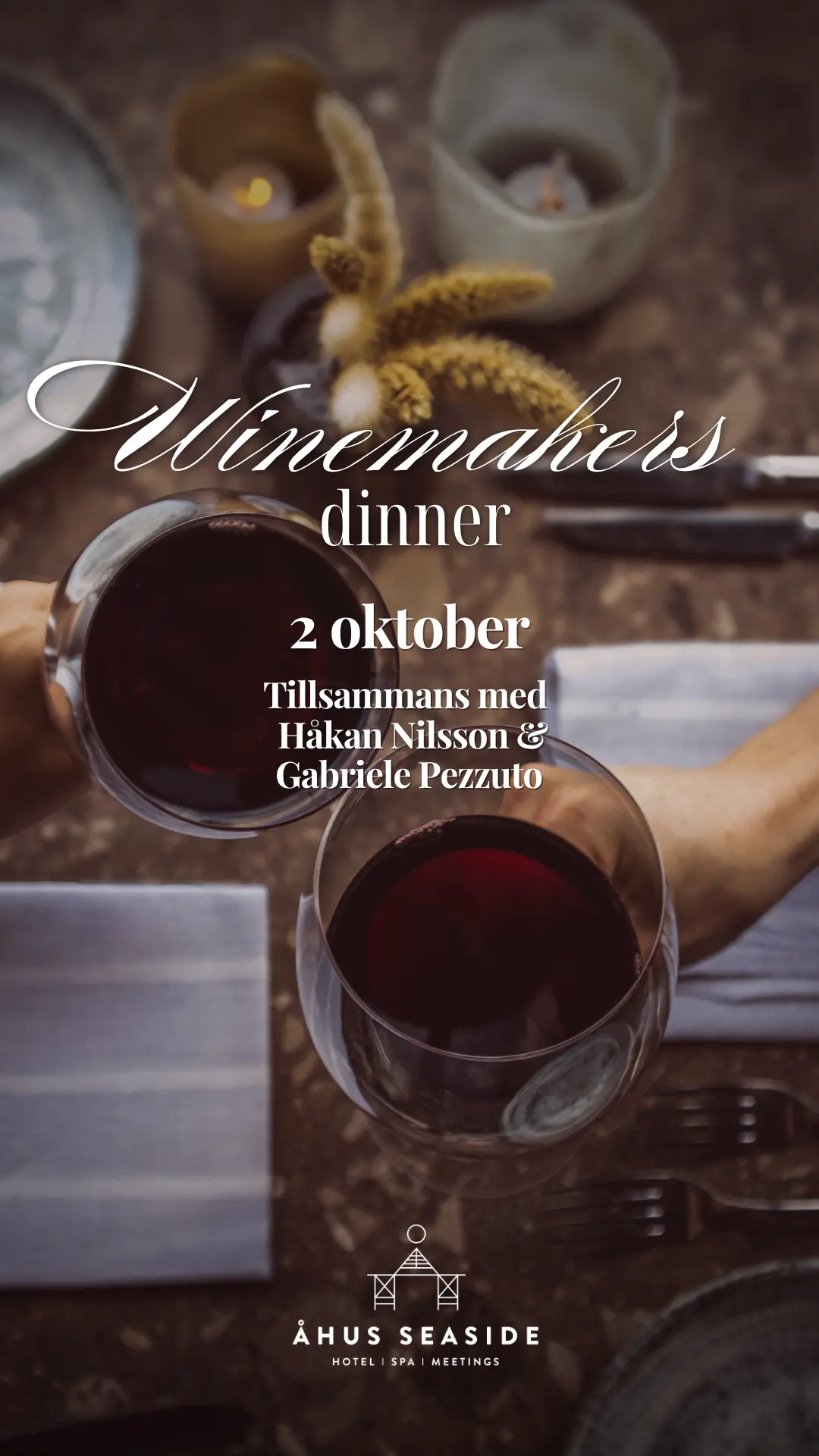 Instagram story Winemakers dinner