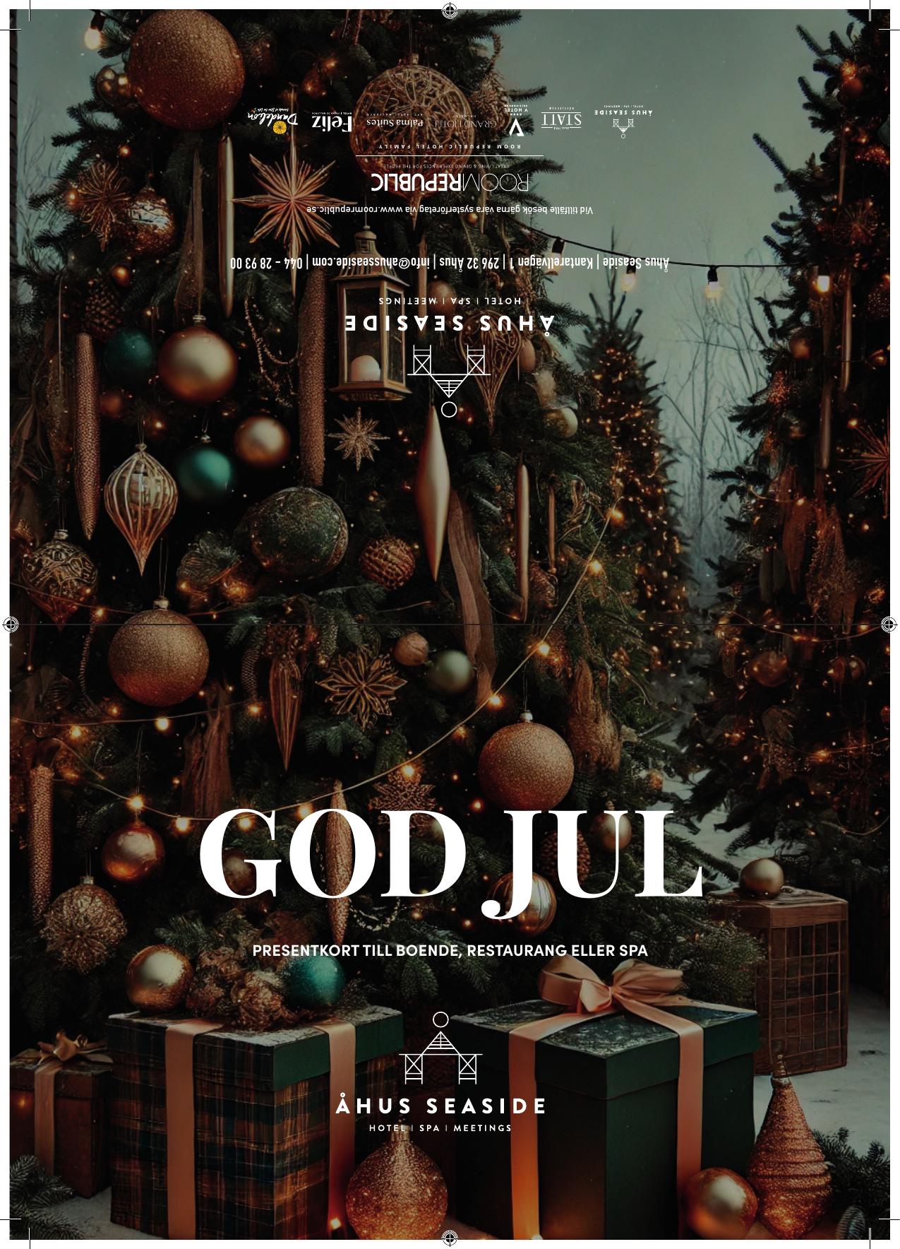 Vikt julpresentkort Åhus Seaside, utsida